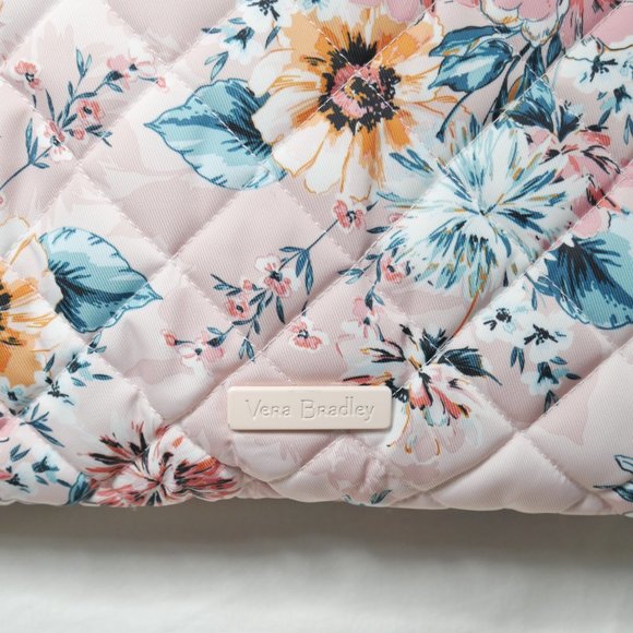 Vera Bradley Peach Blossom Bouquet Large Travel Duffel Bag Weekender Twill NWT - Picture 6 of 12